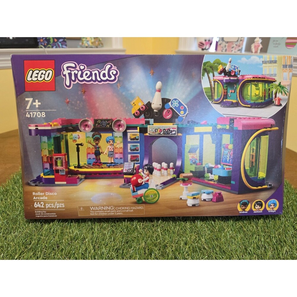 LEGO FRIENDS: Roller Disco Arcade (41708) 642pcs New Sealed* Bowling Alley 3 M/F